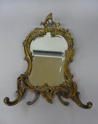MIROIR DE COIFFEUSE À CHEVALET de Style Louis...