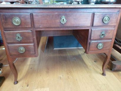 BUREAU A CAISSONS en partie d'Epoque XVIIIème...