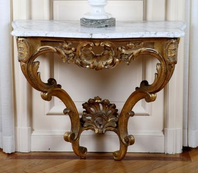 CONSOLE D'APPLIQUE d'Epoque Louis XV

Bois...
