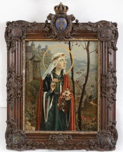 R. PAILLE (XXème Siècle)

Sainte devant une...