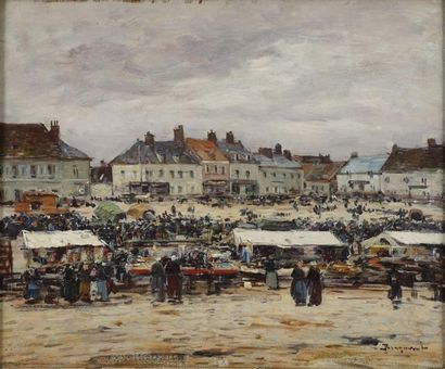 Louis BRAQUAVAL (1854-1919)

Place de marché...