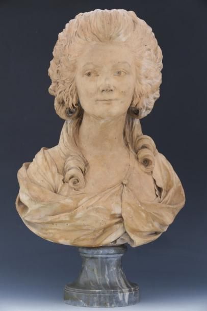 BUSTE DE JEUNE FEMME de Style XVIIIème Siècle...