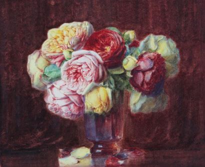 Isidore ROSENSTOCK (1880-1956)

Vase de roses

Aquarelle

Signée...