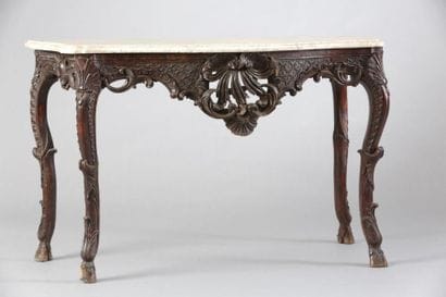 TABLE À GIBIER EN CONSOLE d'Epoque Régence

Bois...