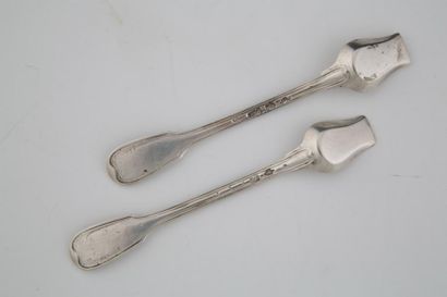 PAIRE DE PELLES À SEL EN ARGENT PARIS 1787

Modèle...
