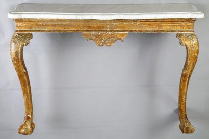 CONSOLE D'APPLIQUE Angleterre XVIIIème Siècle...
