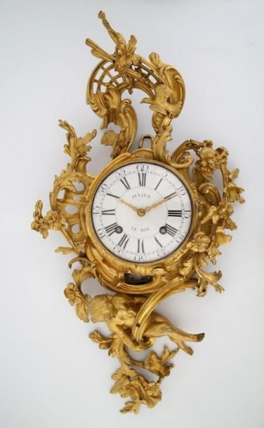 GRAND CARTEL D'APPLIQUE d'Epoque Louis XV

Bronze...