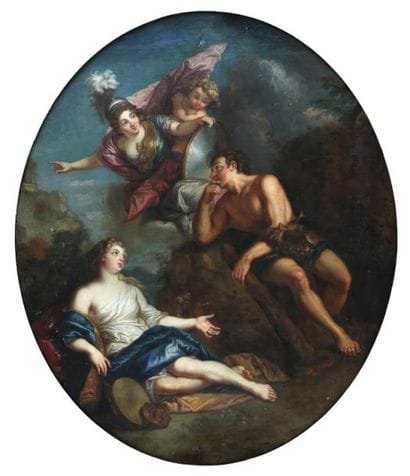 ECOLE FRANCAISE du XVIIIème Siècle, Entourage...