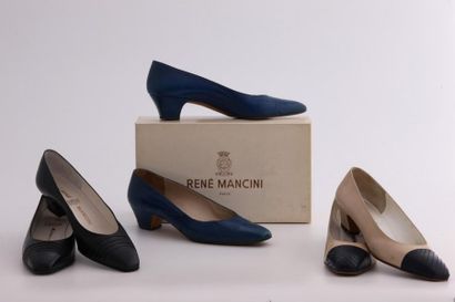 René MANCINI

Lot de trois paires d'escarpins,...