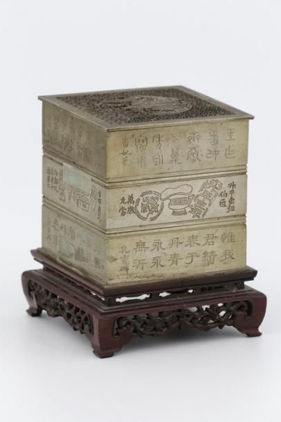 CHINE Vers 1900

Brûle parfum 3 compartiments...