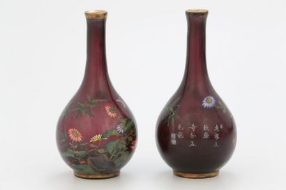 CHINE Période Contemporaine

Paire de vases...