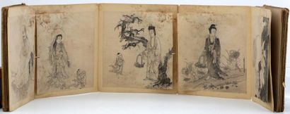 CHINE XIXème Siècle 

Album d'estampes Bouddhistes...