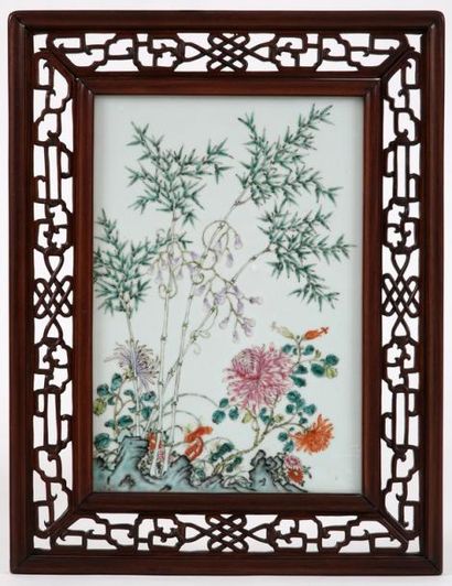 CHINE Début du XXème Siècle

Plaque en porcelaine...