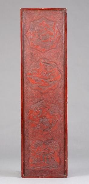 CHINE XIXème Siècle

Grand panneau en laque...