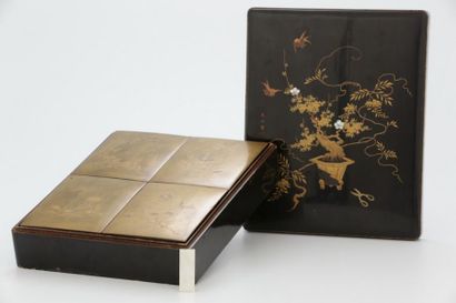 JAPON XIXème Siècle

Coffret en laque rô-irô,...
