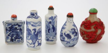 CHINE

Ensemble de 4 flacons tabatières en...
