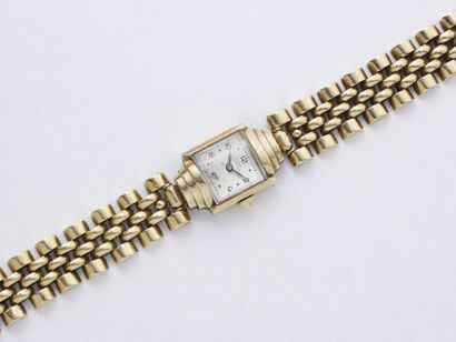 Montre bracelet de dame en or 750 millièmes,...