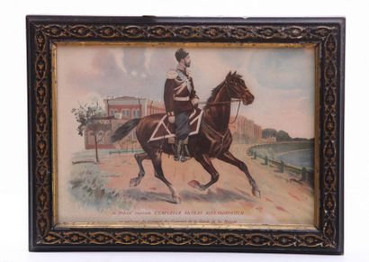 Chromolithographie représentant Sa Majesté...