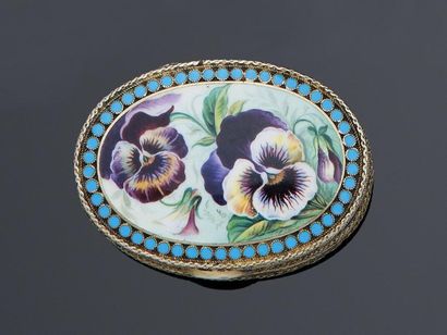 Boîte à pilules en argent 84 zolotniks (875...