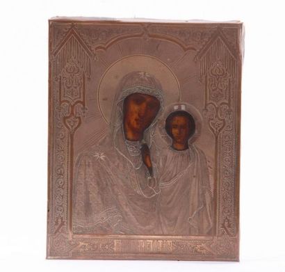 Icône de la Mère de Dieu de Kazan.

Chromolithographie...