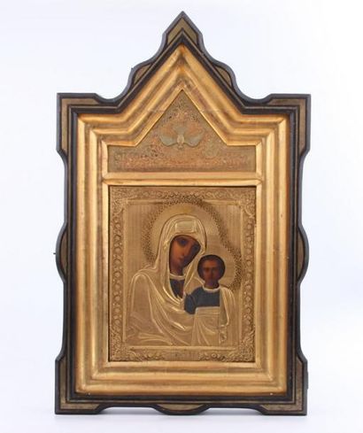 Icône de la Mère de Dieu de Kazan.

Chromolithographie...