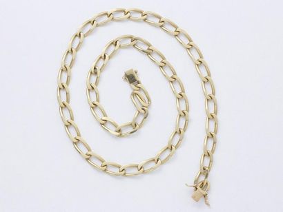 Collier en or 750 millièmes, maille gourmette...