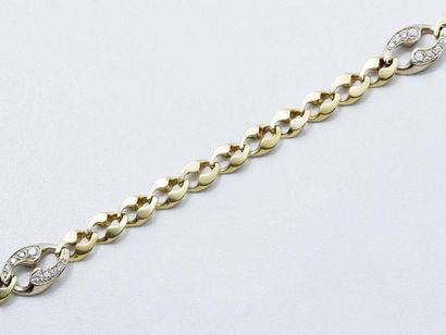 Collier en or 750 millièmes, maille fantaisie,...