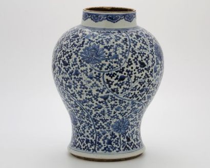 CHINE XIXème Siècle

POTICHE balustre en...