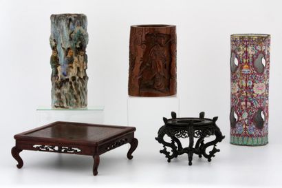CHINE ET INDOCHINE

ENSEMBLE D'OBJETS DE...