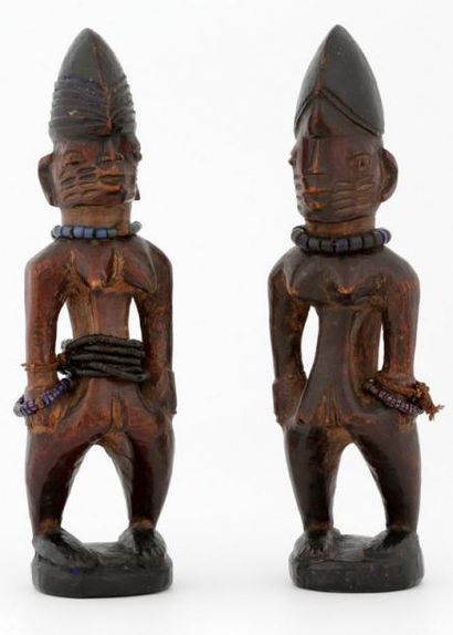 YOROUBA NIGERIA - Paire d'Ibeji pour le culte...