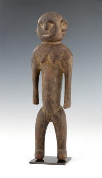 VERRE NIGERIA - Belle statue féminine de...