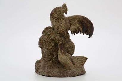 JAPON - XXème Siècle

GROUPE en grès émaillé...
