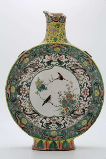 CHINE - XIXème Siècle - Importante gourde...