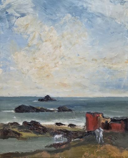 Raoul DOMENJOZ (1896-1978)
Vue de la côte...