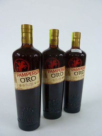3 BOUTEILLES (70 cl) Rhum PAMPERO ORO (Venezuela)
Lot...
