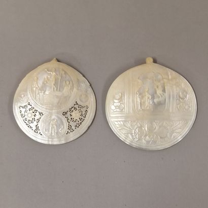 DEUX PINTADINES de la Première Moitié du...