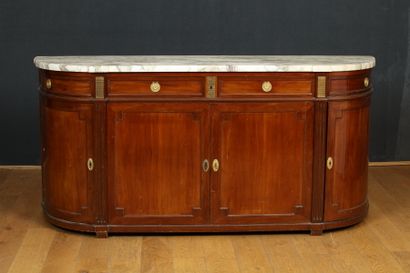 GRAND BUFFET DEMI-LUNE de Style Louis XVI...