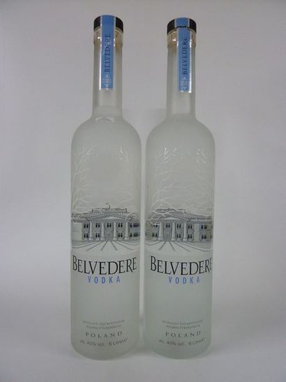 2 MATHUSALEMS (600 cl) Vodka BELVEDERE

Bouteilles...