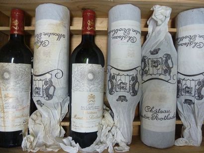 1/ 6 BOUTEILLES Château Mouton Rothschild...