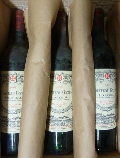 9/ 3 BOUTEILLES Château Gazin

Pomerol 

1982

Bon...
