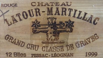 16/ 12 BOUTEILLES Château Latour-Martillac

Pessac-Léognan...