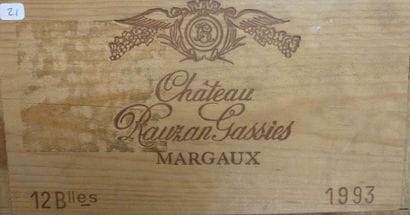 21/ 12 BOUTEILLES Château Rauzan-Gassies

Margaux...