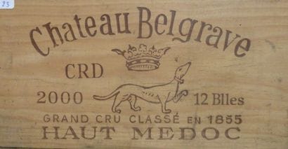 23/ 12 BOUTEILLES Château Belgrave

Haut-Médoc...