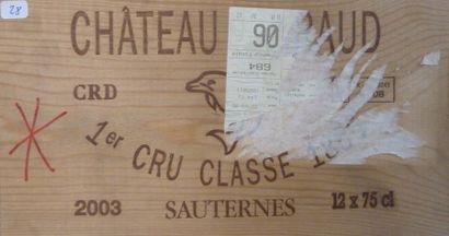 28/ 12 BOUTEILLES Château Guiraud

Sauternes...