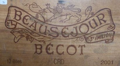 31/ 12 BOUTEILLES Château Beau-Séjour Bécot...