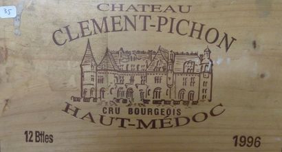 35/ 12 BOUTEILLES Château Clément Pichon...