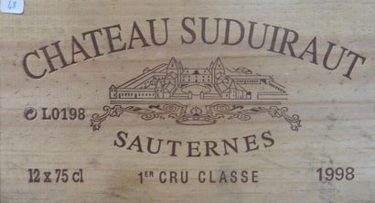 48/ 12 BOUTEILLES Château Suduiraut 

Sauternes...