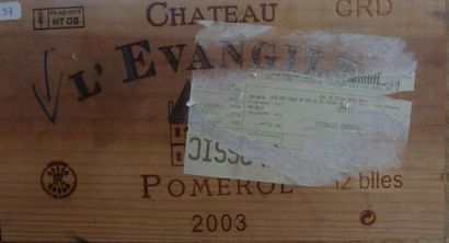 57/ 12 BOUTEILLES Château L'Evangile 

Pomerol...
