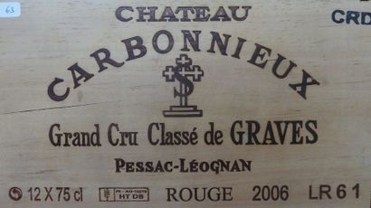 63/ 12 BOUTEILLES Château Carbonnieux

Pessac-Léognan...