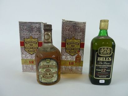 71/ LOT DE 4 BOUTEILLES de whisky comprenant...